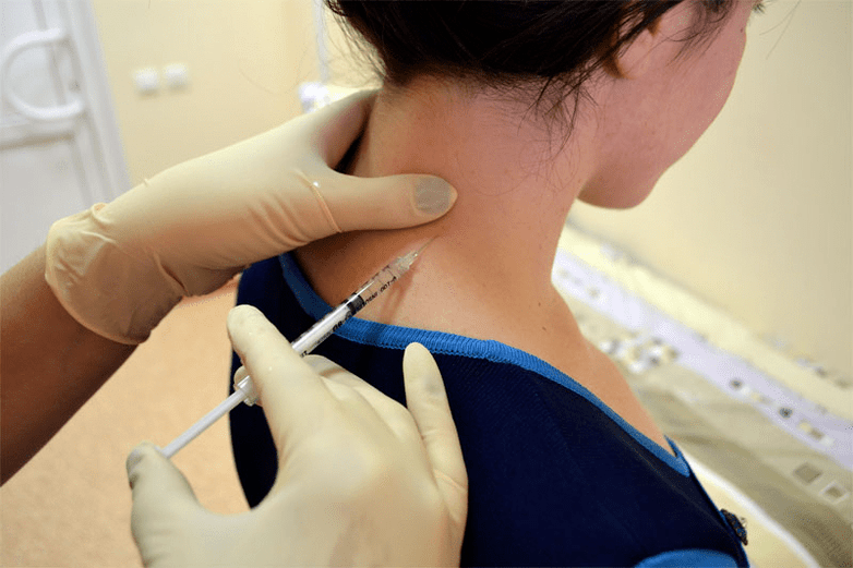 Bloqueo anestésico para osteocondrose